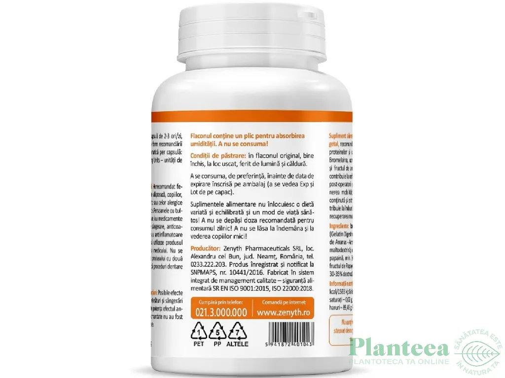 Bromelain papain 60cps - ZENYTH