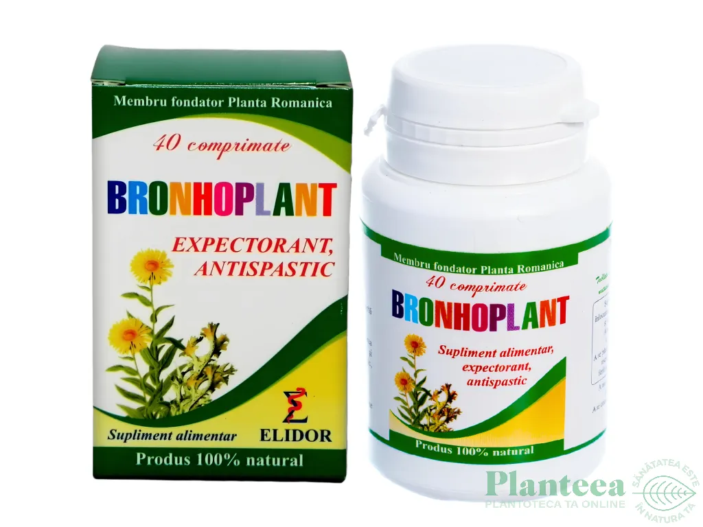 BronhoPlant [Expectorant Antispastic] 40cp - ELIDOR