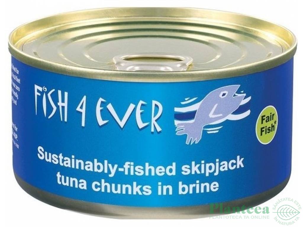 Ton dungat bucati saramura 185g - FISH 4 EVER