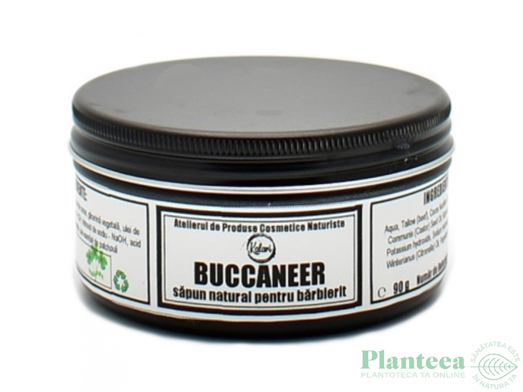 Sapun natural clasic pt barbierit grasime vita Buccaneer 90g - KALARI