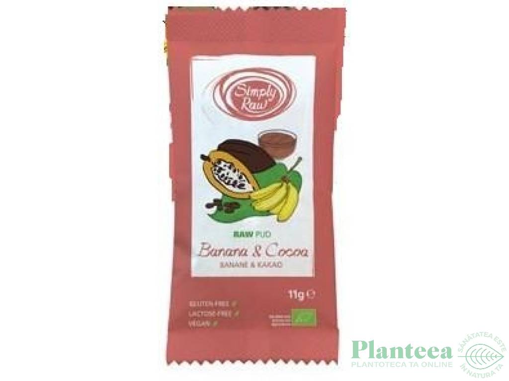 Praf budinca chia banane cacao raw 130g - SIMPLY RAW