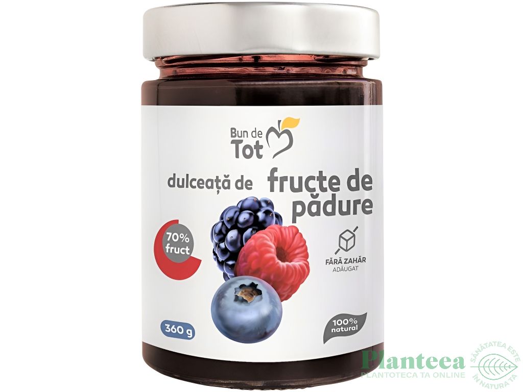 Dulceata fructe padure fara zahar 360g - BUN DE TOT