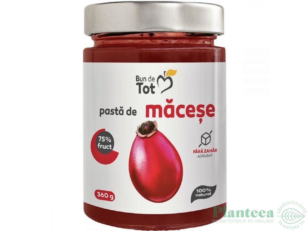 Pasta macese 75%fruct fara zahar 360g - BUN DE TOT