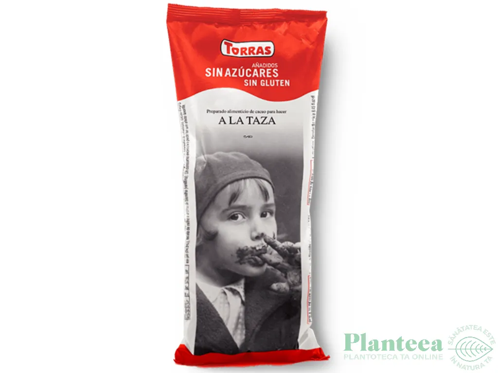 Ciocolata calda instant fara zahar fara gluten 180g - TORRAS