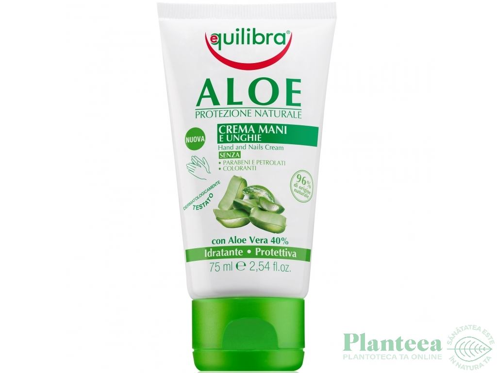 Crema maini unghii aloe vera 75ml - EQUILIBRA