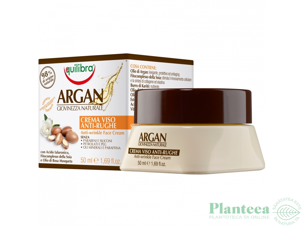 Crema antirid ulei argan 50ml - EQUILIBRA