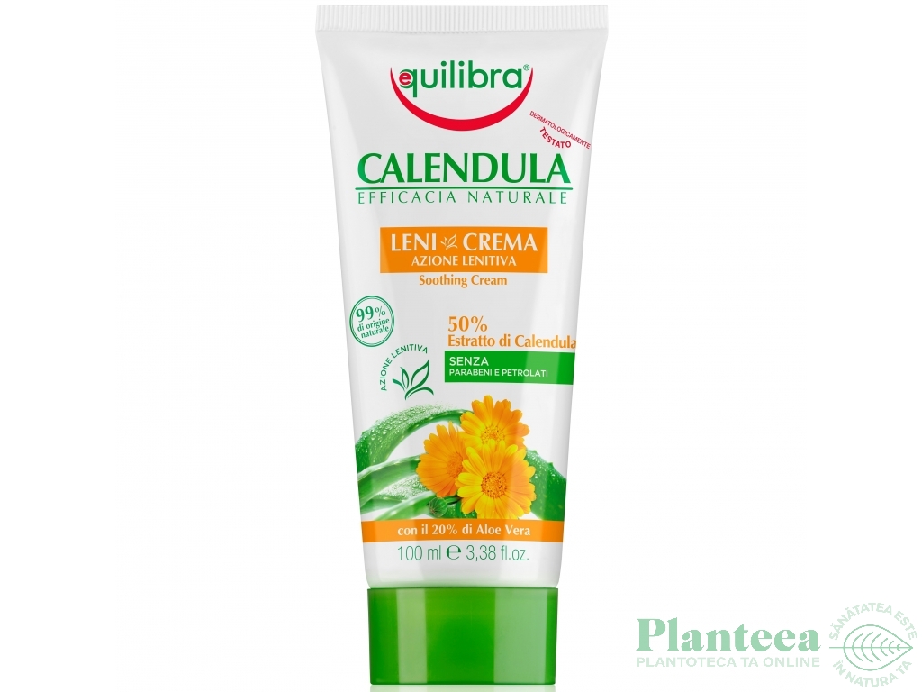 Crema calmanta galbenele aloe vera 100ml - EQUILIBRA