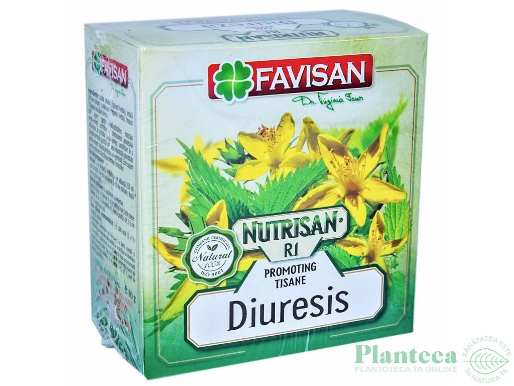 Ceai nutrisan R1 diureza 50g - FAVISAN