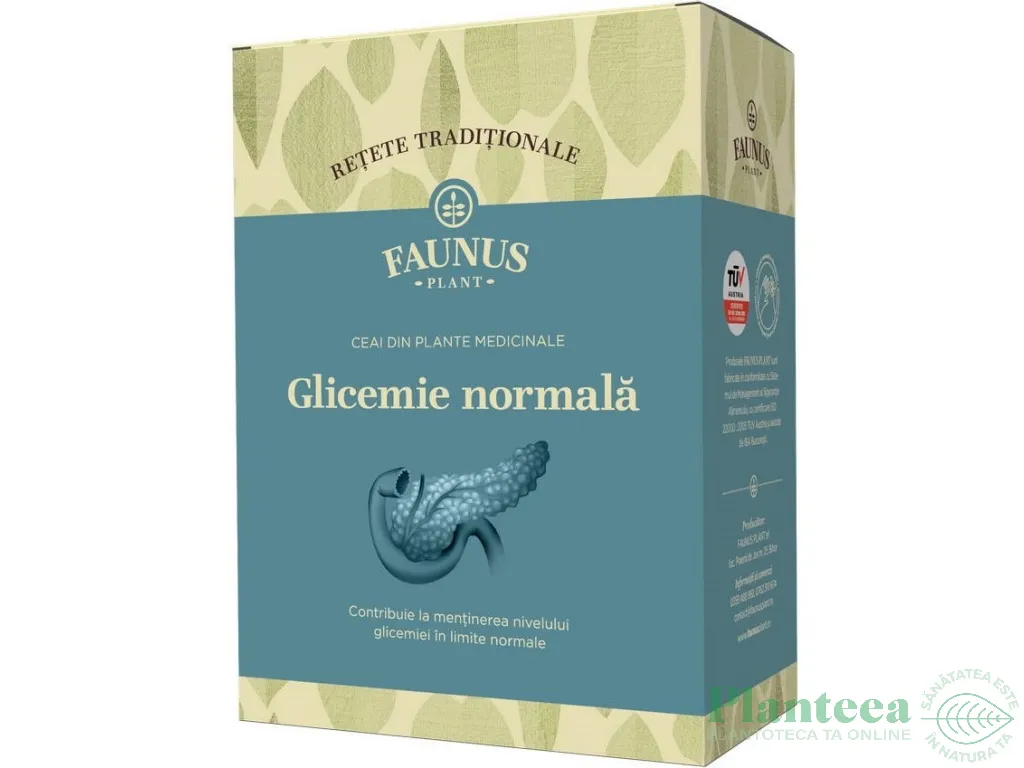Ceai glicemie normala Retete Traditionale 180g - FAUNUS