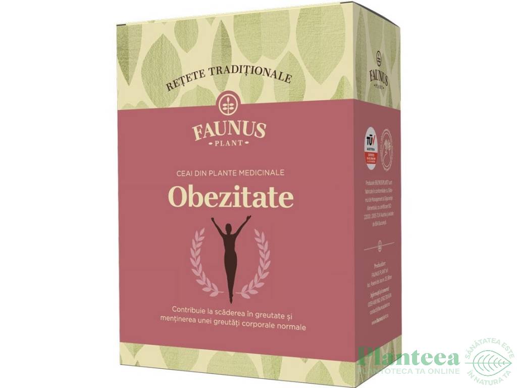 Ceai obezitate Retete Traditionale 180g - FAUNUS PLANT