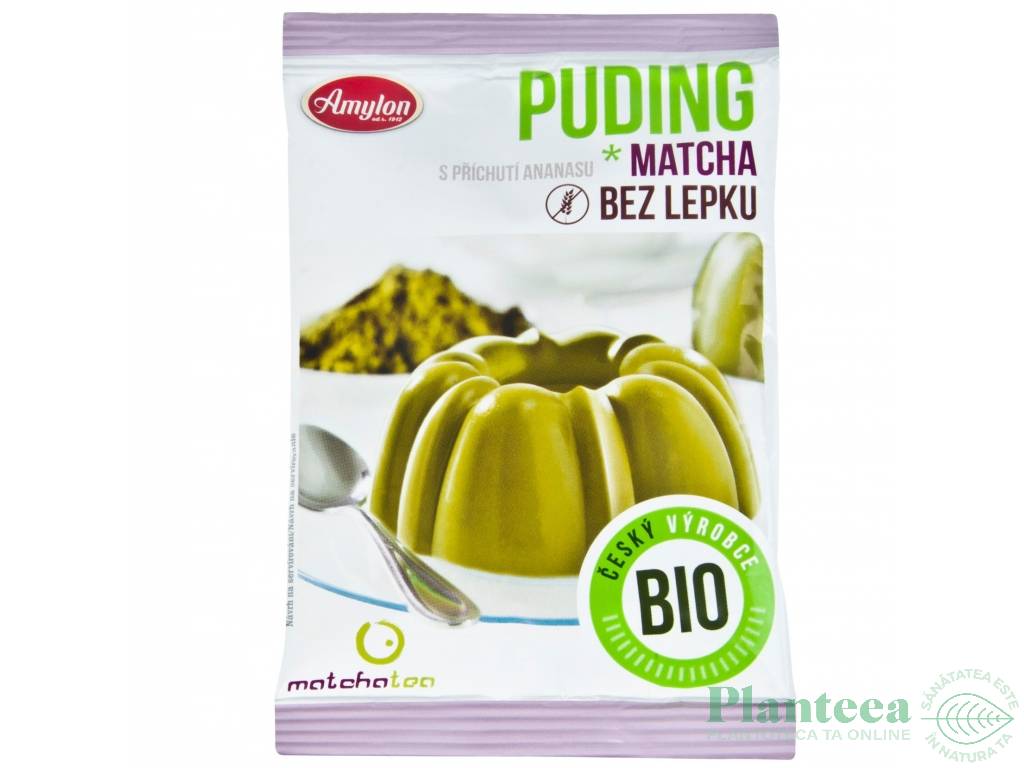 Praf budinca ceai verde matcha ananas eco 40g - AMYLON