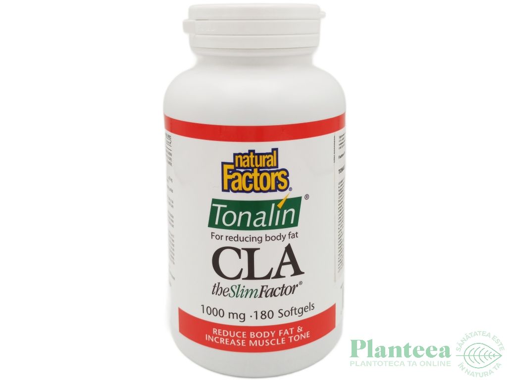 CLA 1000mg Tonalin 180cps - NATURAL FACTORS