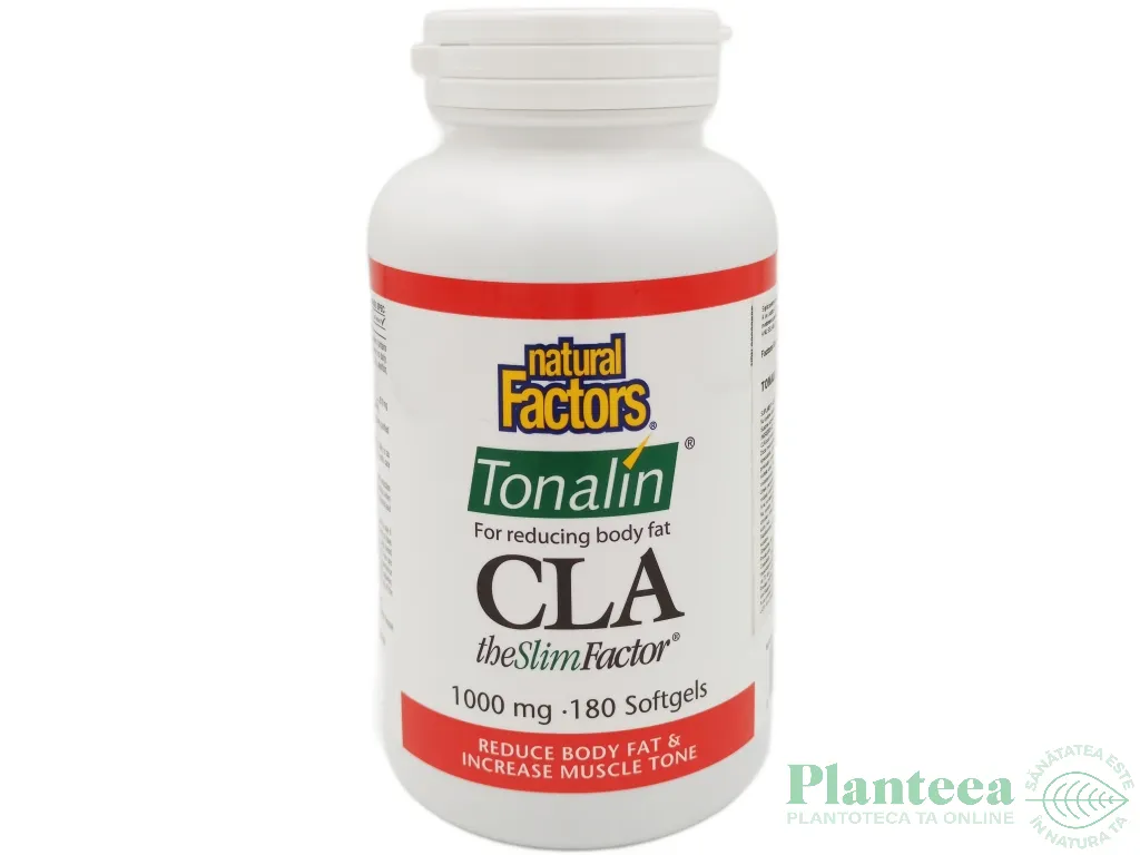 CLA 1000mg Tonalin 180cps - NATURAL FACTORS