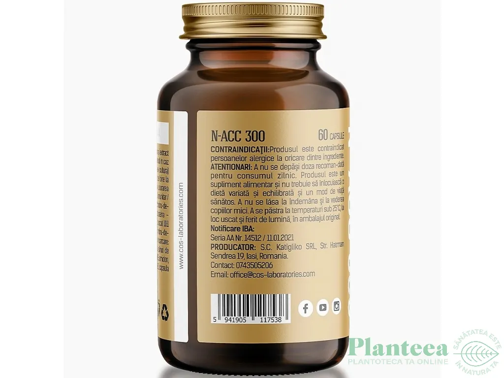 N ACC [acetilcisteina] 300mg 60cps - COS LABORATORIES