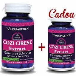 Pachet Cozi cirese extract 60+10cps - HERBAGETICA