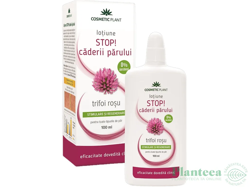 Lotiune par stop cadere trifoi rosu 100ml - COSMETIC PLANT
