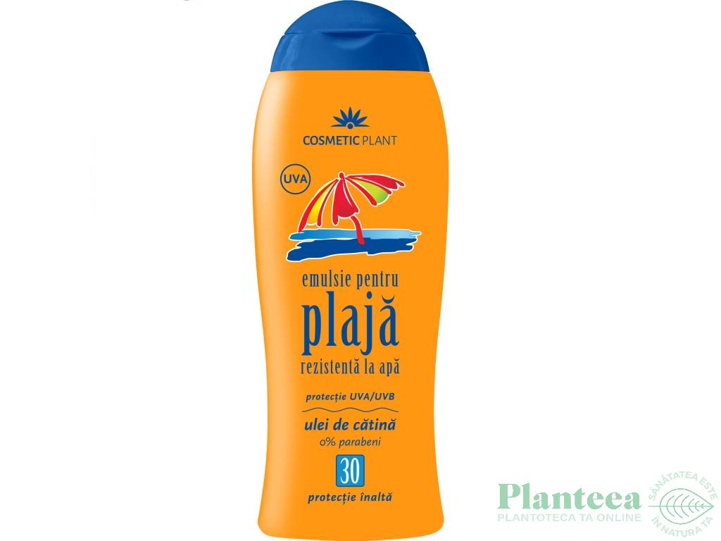 Emulsie plaja rezistenta apa spf30 ulei catina 200ml - COSMETIC PLANT