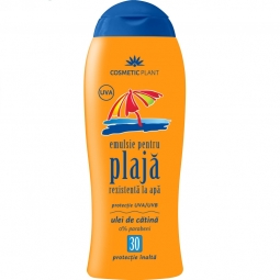 Emulsie plaja rezistenta apa spf30 ulei catina 200ml - COSMETIC PLANT