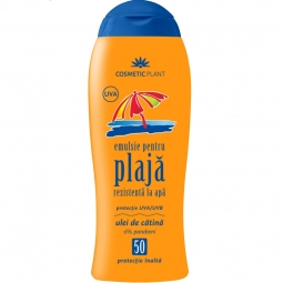 Emulsie plaja rezistenta apa spf50 ulei catina 200ml - COSMETIC PLANT