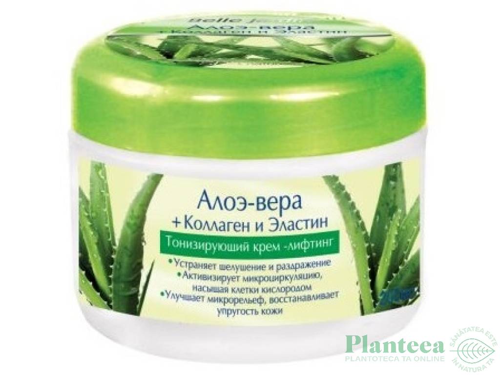 Crema tonifianta aloe colagen elastina Spa Naturelle 200ml - BELLE JARDIN