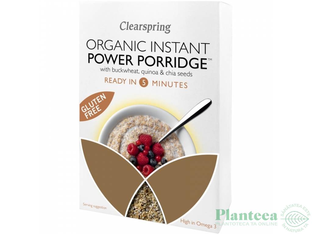 Porridge instant hrisca quinoa chia Power eco 160g - CLEARSPRING