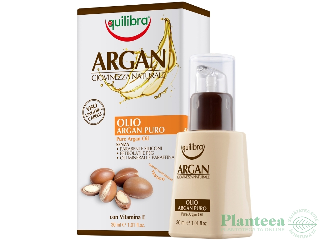 Ulei argan pur vitamina E 30ml - EQUILIBRA