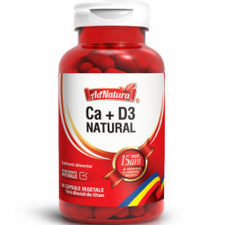 Calciu D3 natural 60cps - ADNATURA