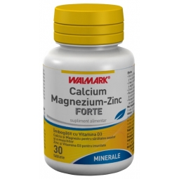 Calciu Mg Zn forte 30cp - WALMARK