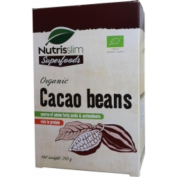 Cacao boabe raw organic eco 250g - NUTRISSLIM