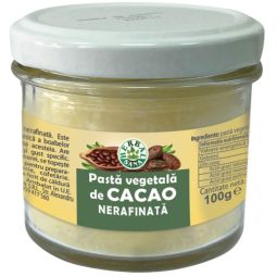 Pasta vegetala cacao nerafinata 100g - HERBAL SANA