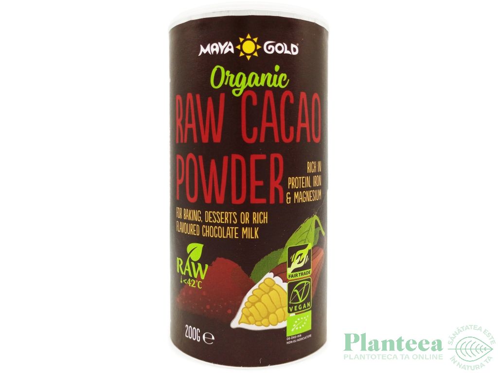 Cacao pulbere raw eco 200g - MAYA GOLD