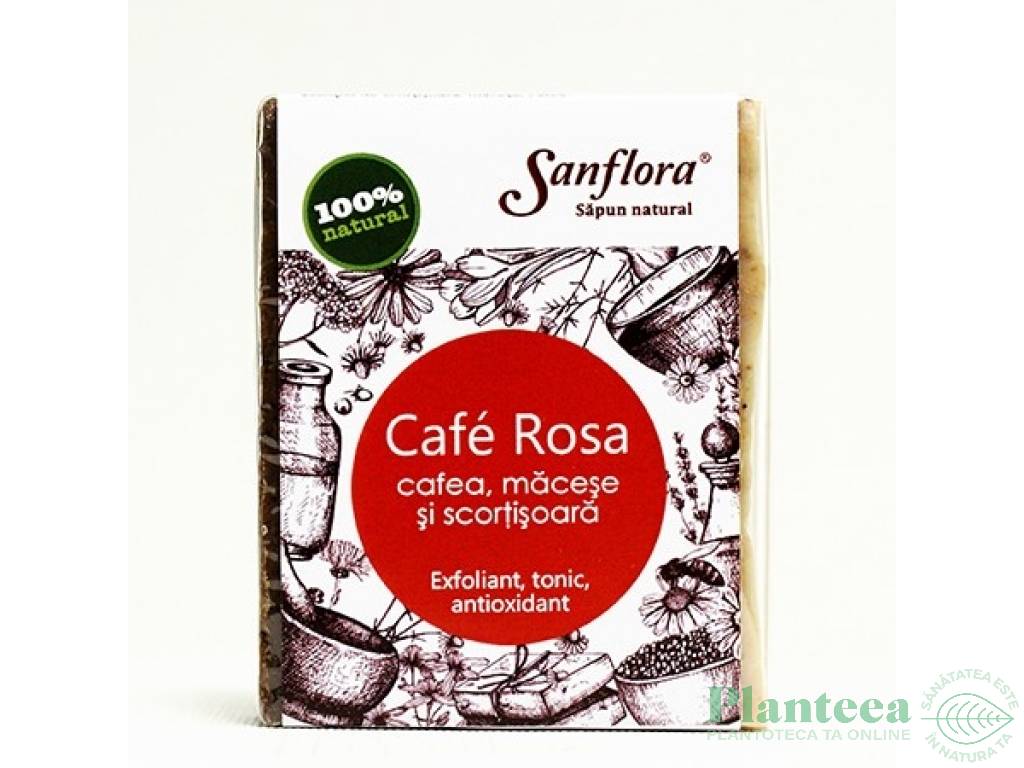 Sapun Cafe Rosa cafea macese scortisoara 100g - SANFLORA