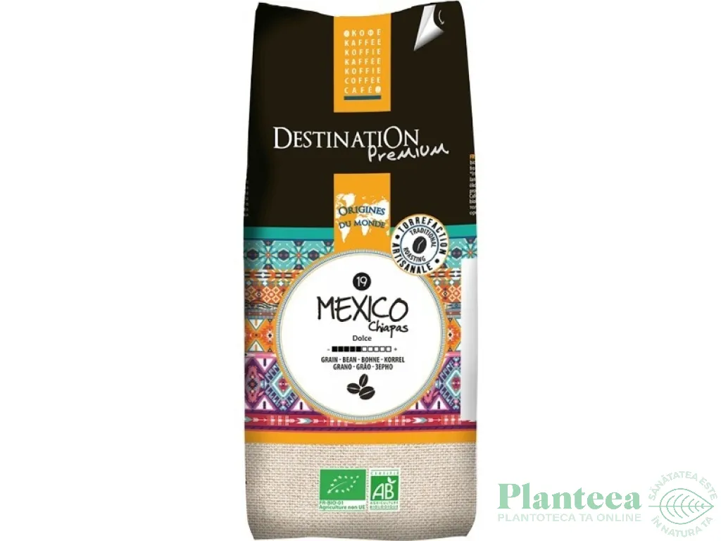 Cafea boabe arabica nr19 Mexico Chiapas eco 500g - DESTINATION