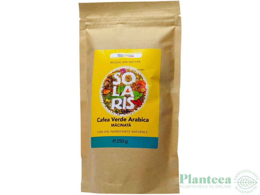 Cafea verde arabica macinata 250g - SOLARIS