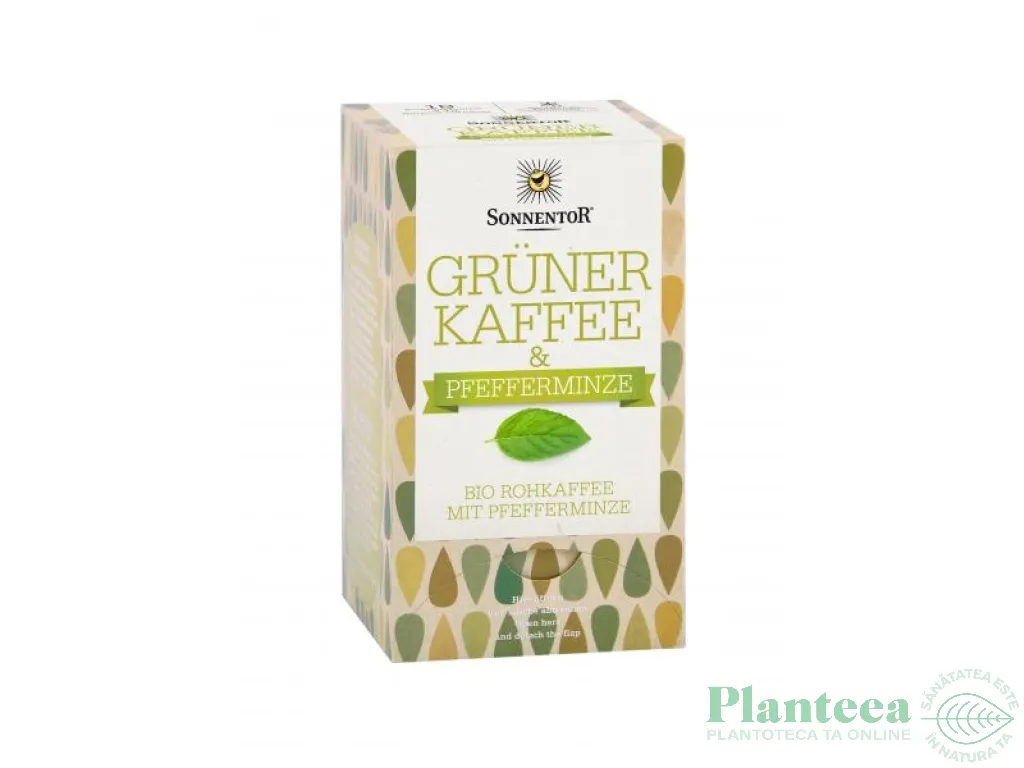 Cafea verde macinata cu menta eco 18plx3g - SONNENTOR