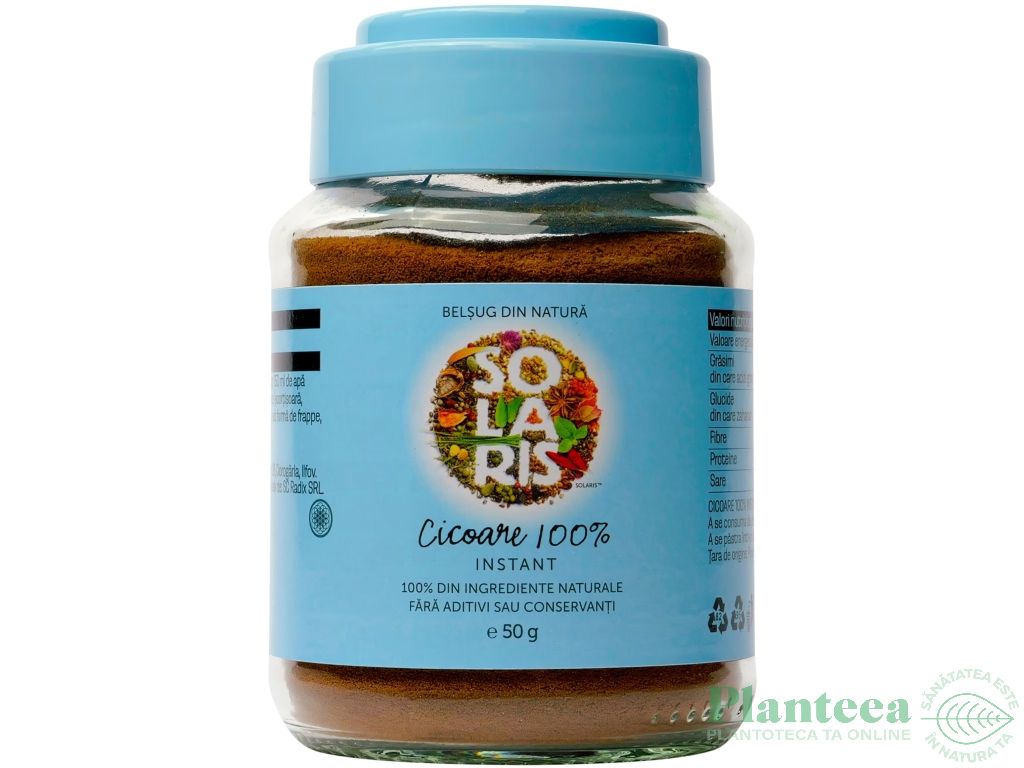 Cafeluta instant cicoare 100% borcan 50g - SOLARIS