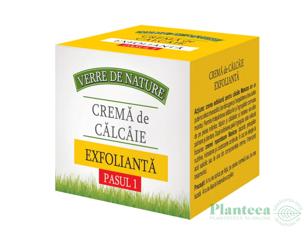 Crema calcaie exfolianta 100ml - VERRE DE NATURE