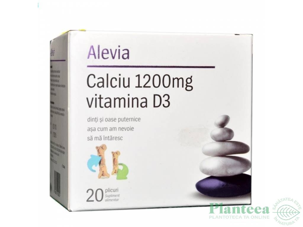 Calciu 1200mg D3 solubil 20pl - ALEVIA