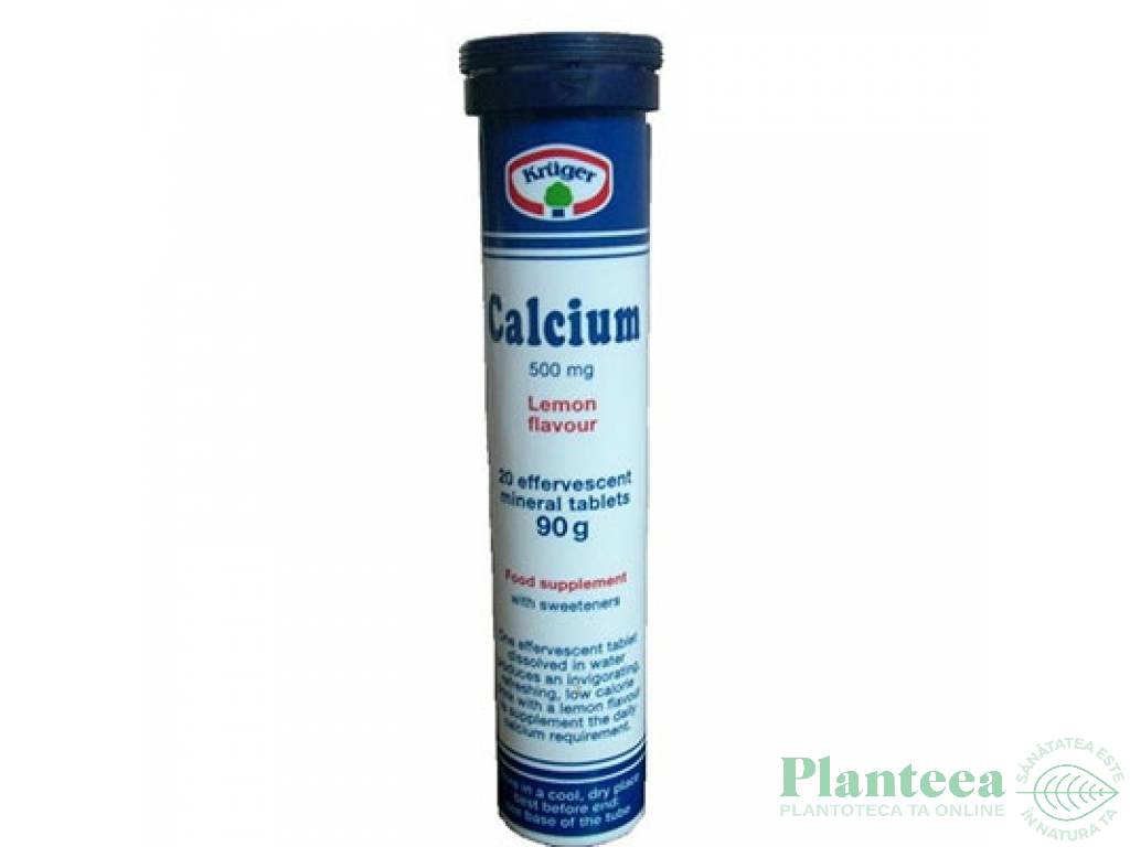 Calciu 500mg 20tb - KRUGER