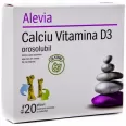 Calciu 600mg D3 orosolubil stevie 20pl - ALEVIA