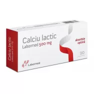 Calciu lactic 500mg 20cp - LABORMED