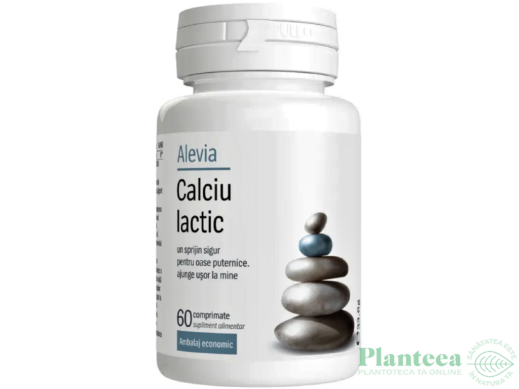 Calciu lactic 60cp - ALEVIA