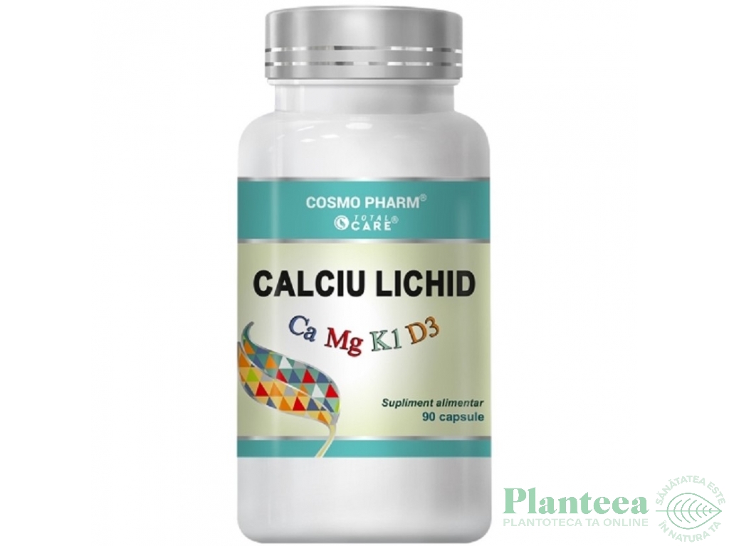 Calciu lichid Mg K1 D3 90cps - COSMO PHARM