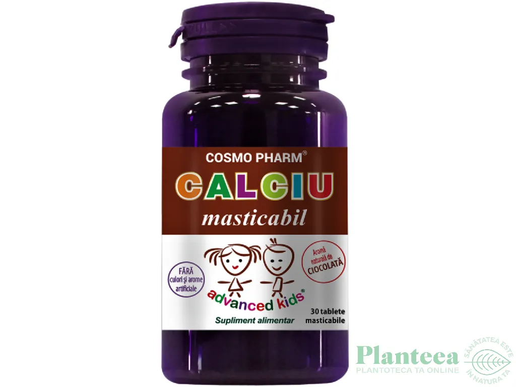 Calciu masticabil copii 30cp - COSMO PHARM