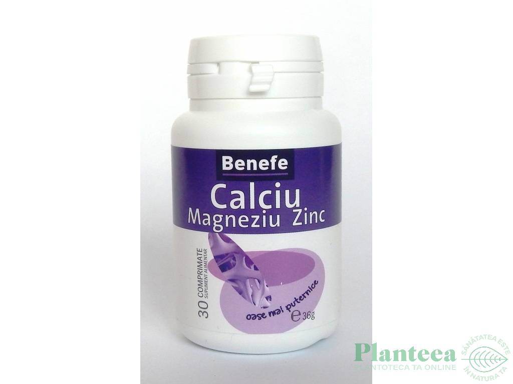 Calciu Mg Zn 30cp - BENEFE