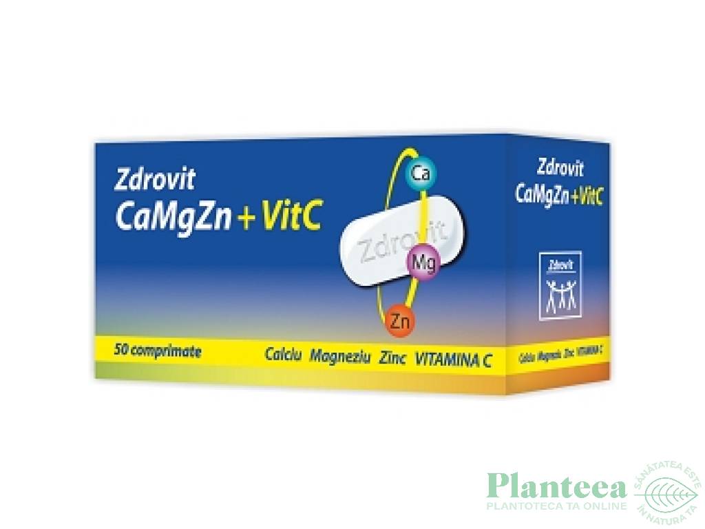 Calciu Mg Zn C 50cp - NATUR PRODUKT