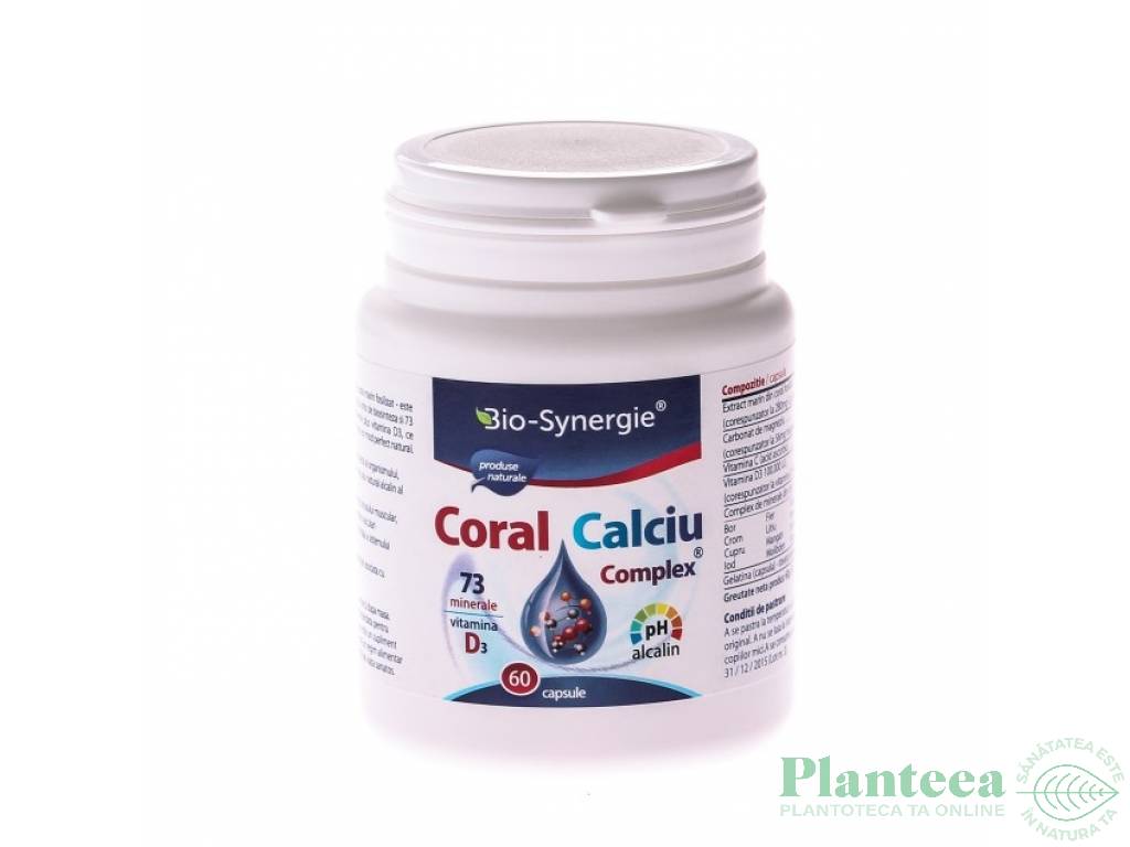 Calciu coral D3 60cps - BIO SYNERGIE