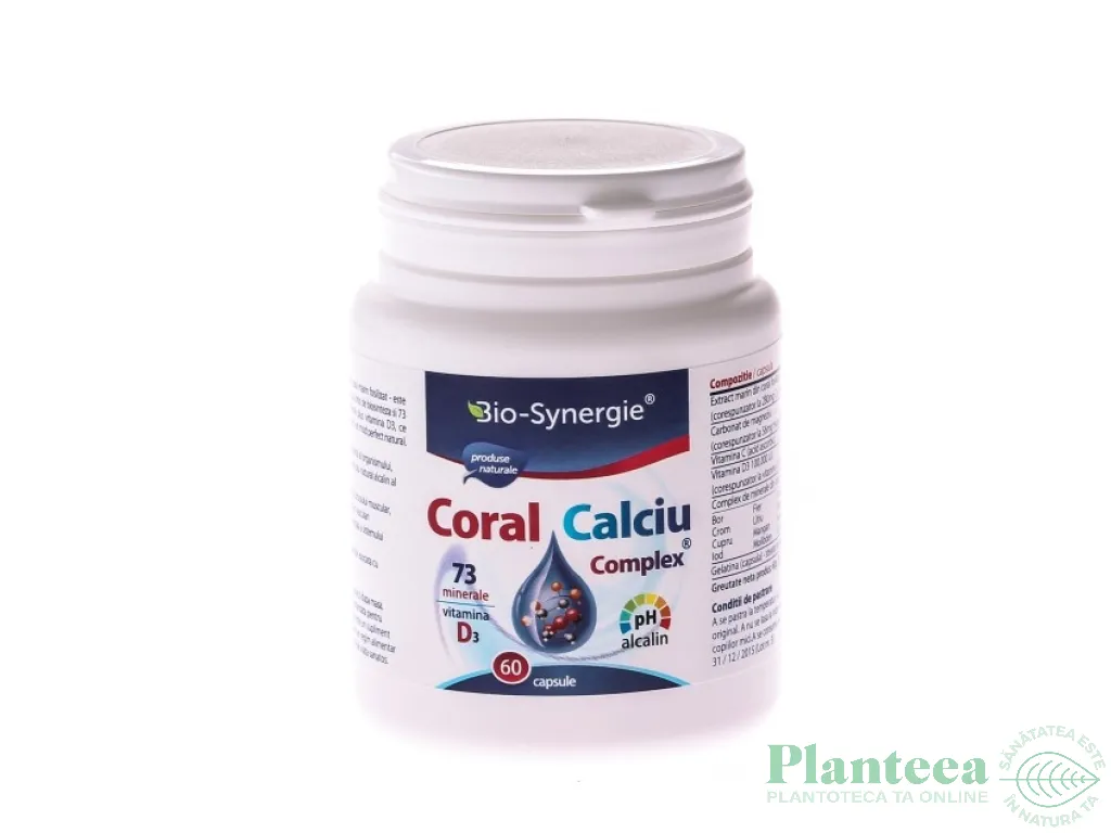 Calciu coral D3 60cps - BIO SYNERGIE