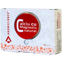 Calciu magneziu natural 20cps - AROM SCIENCE