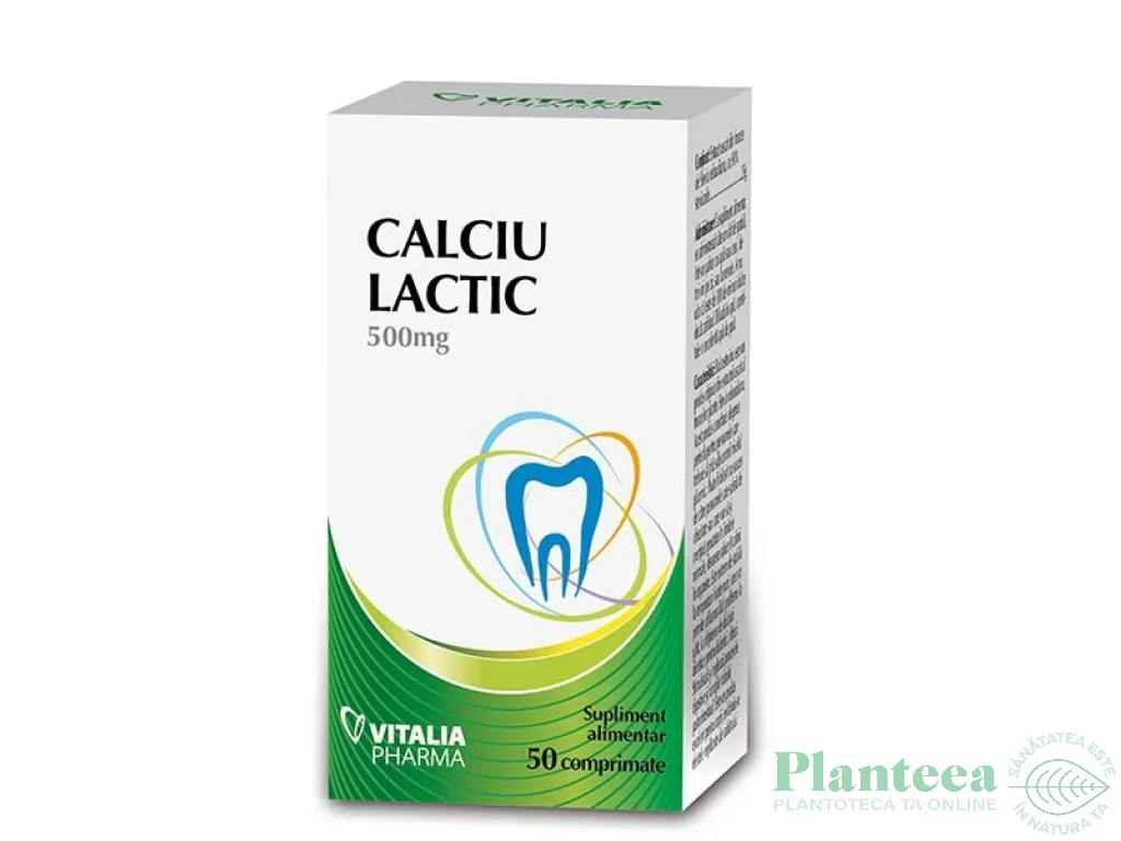 Calciu lactic 50cpr - VITALIA K